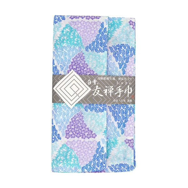 LIMITED EDITION: Shirayuki Japanese Tea Towel - Blue Pine-Bamboo-Plum "The 3 Friends of Winter"
