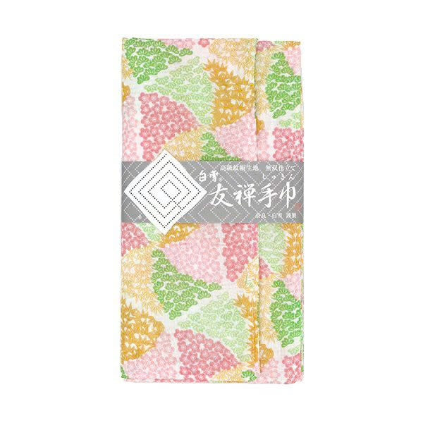 LIMITED / DISCONTINUED: Shirayuki Japanese Tea Towel - Pink Pine-Bamboo-Plum "The 3 Friends of Winter"