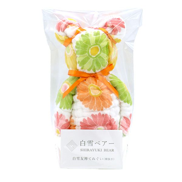 Limited Edition Bear-Wrapped Hand Towel - Gerbera