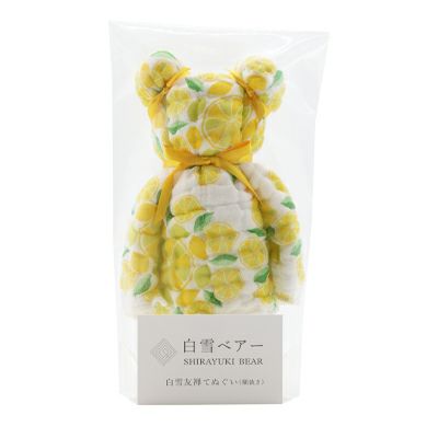 Limited Edition Bear-Wrapped Hand Towel - Lemons