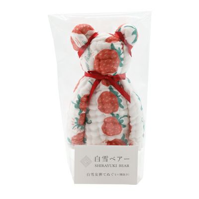 Limited Edition Bear-Wrapped Hand Towel - Strawberry Dance