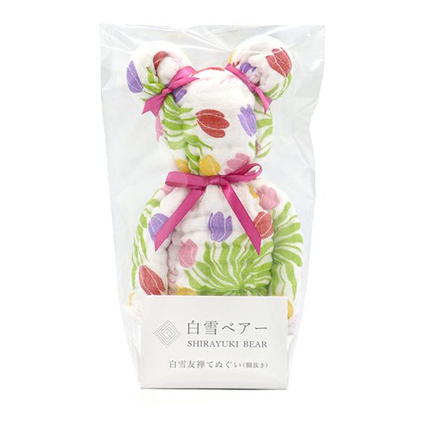 Limited Edition Bear-Wrapped Hand Towel - Windmill of Tulips