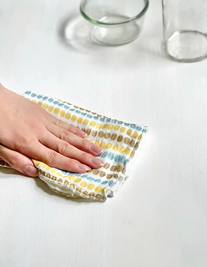 Shirayuki Japanese Fine Mesh Kitchen Cloth - Blue Coffee Beans