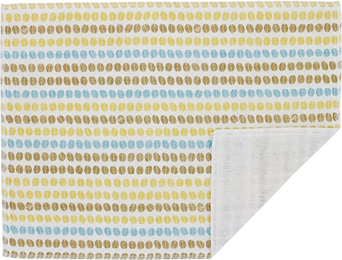 Shirayuki Japanese Fine Mesh Kitchen Cloth - Blue Coffee Beans