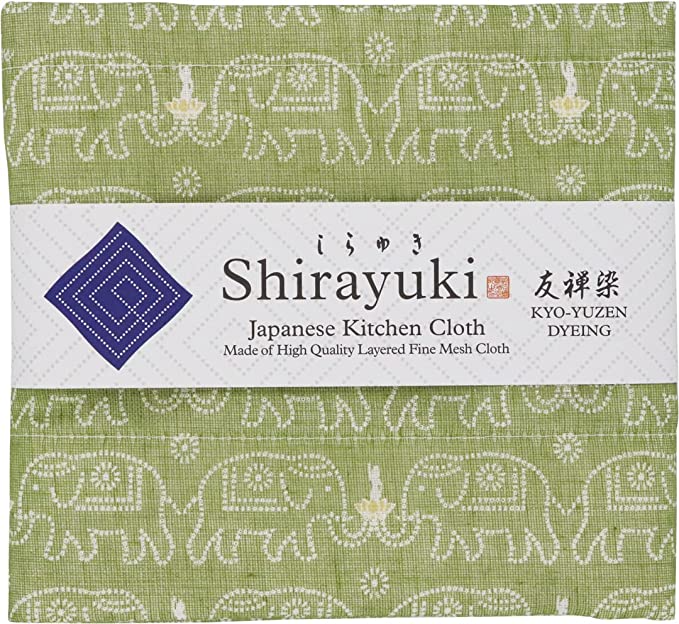 Shirayuki Japanese Fine Mesh Kitchen Cloth - Green Buddha