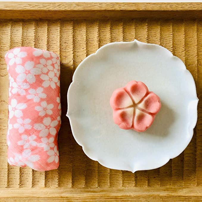 Shirayuki Japanese Fine Mesh Kitchen Cloth - Pink Cherry Blossoms